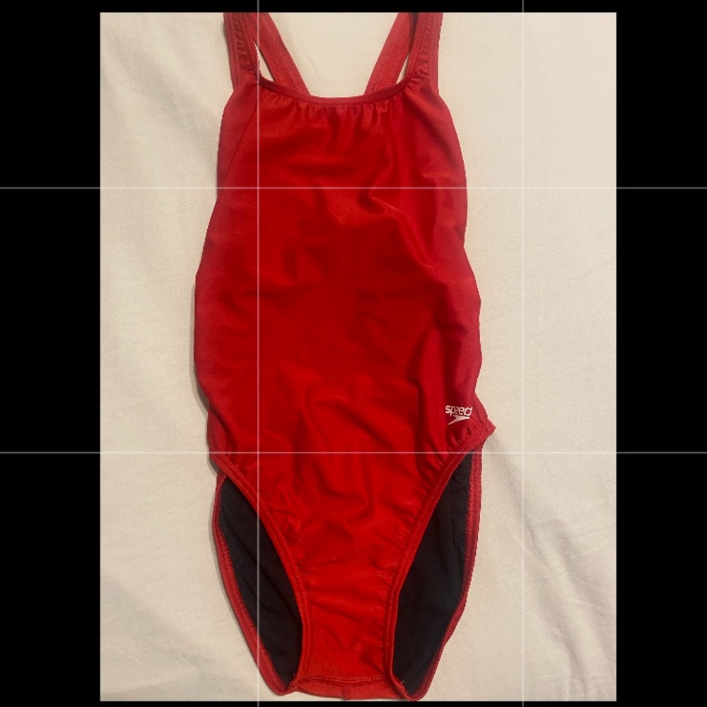 Speedo lap swimming swim suit.